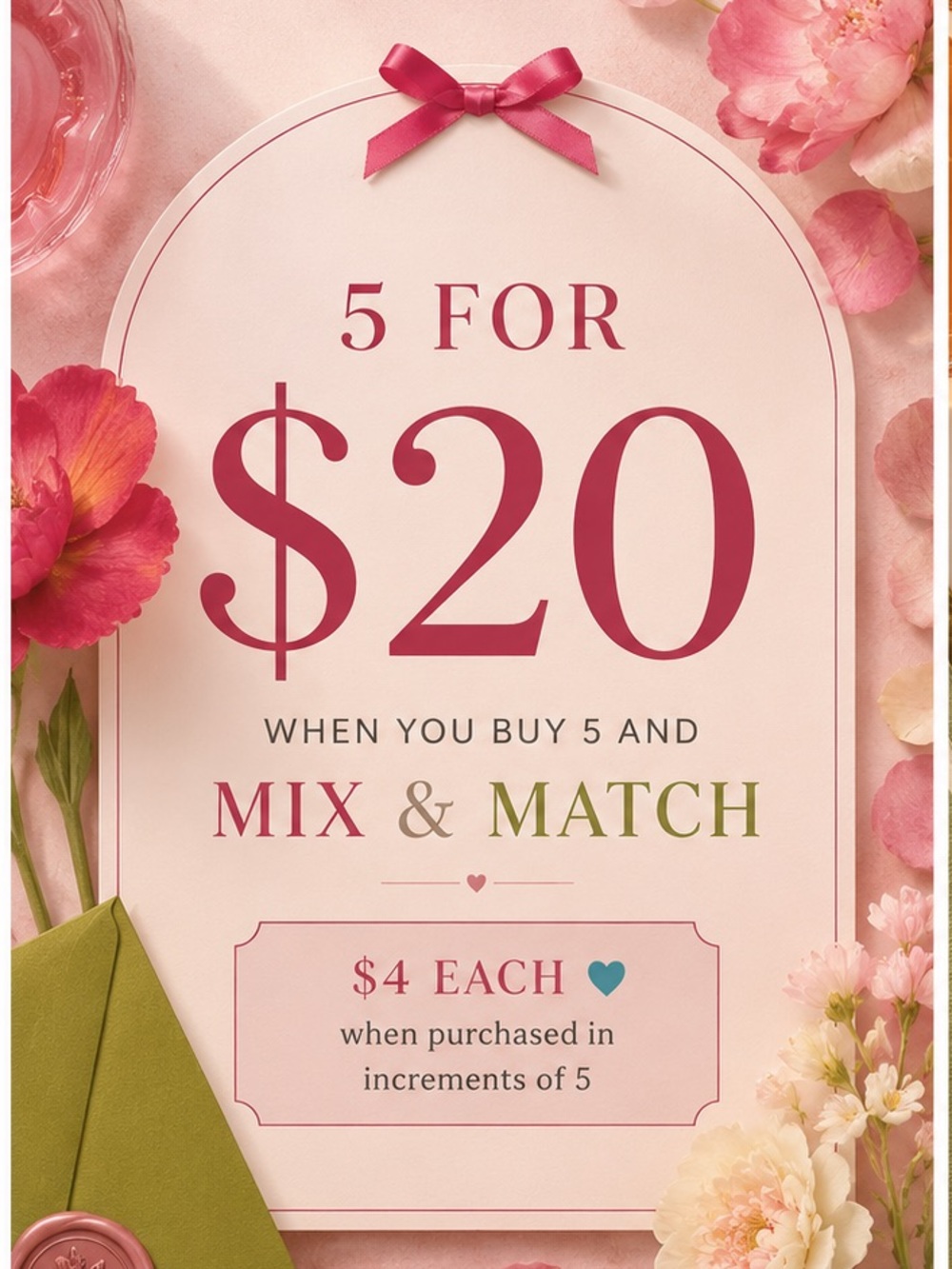 5 for $20 SALE 🩵 Mix & Match Closet Clearout